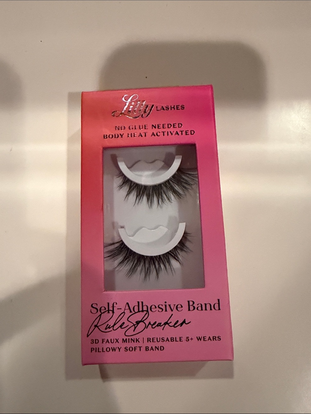 Lilly Lashes Pink Self-Adhesive Band False Lashes